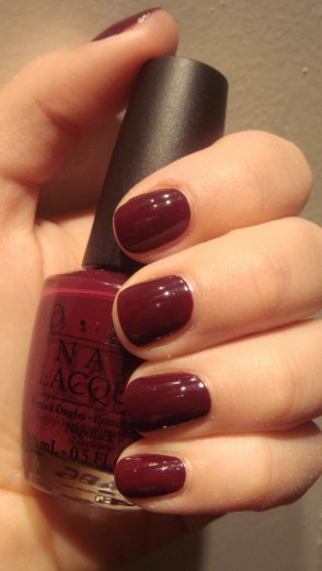 oxblood nail polish