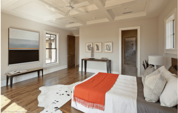 hickory floors in bedroom