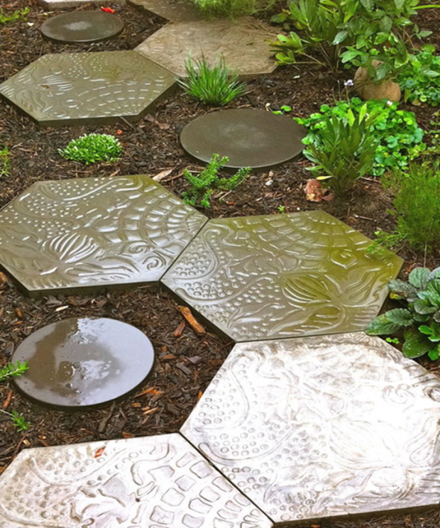 hexagon shaped outdoor tiles