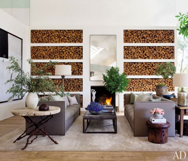 Patrick Dempsey's Living Room - Architectural Digest