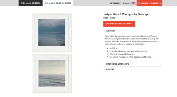 Williams Sonoma Prints