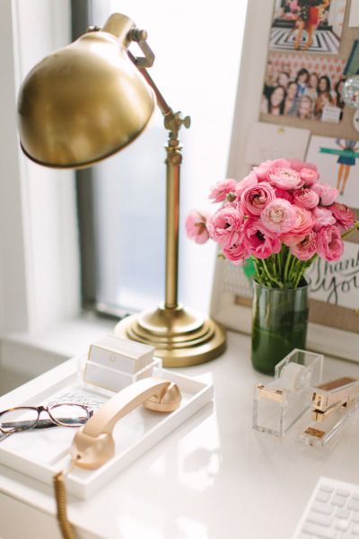 pretty office via Style Me Pretty